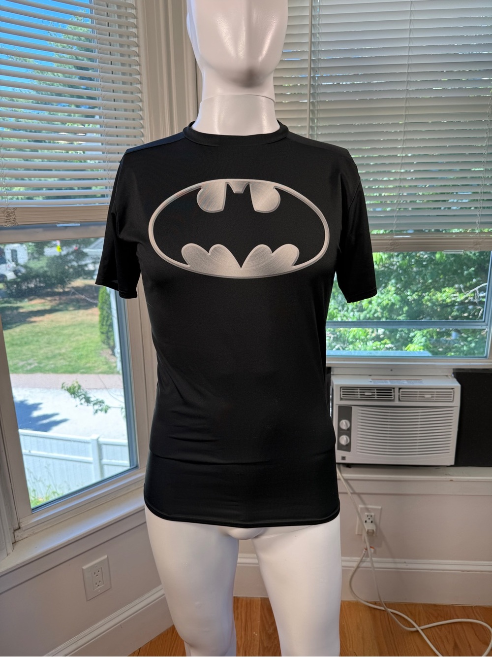 🦇 Under Armour Batman Alter Ego Compression Shirt Men’s Large Black Silver
